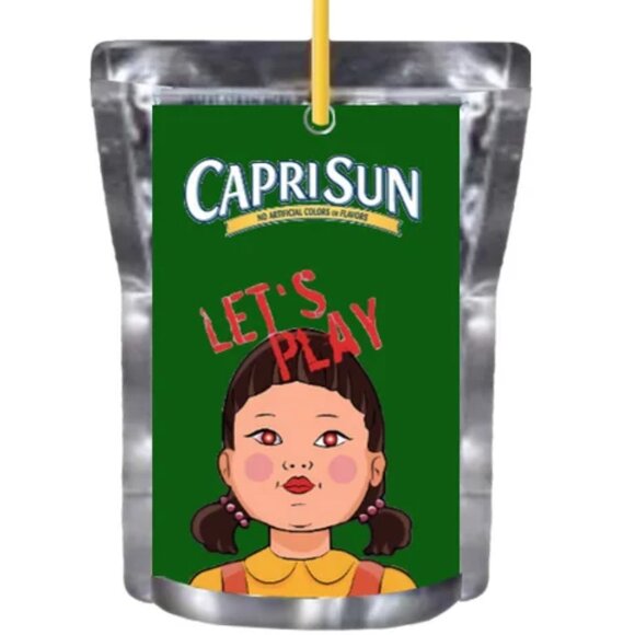 Custom Happy Birthday Juice Pouch labels, Game design, Let's Play Edition, 12pcs - Picture 1 of 4